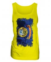 Idaho State Grunge Flag Ladies Vest