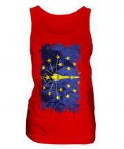 Indiana State Grunge Flag Ladies Vest