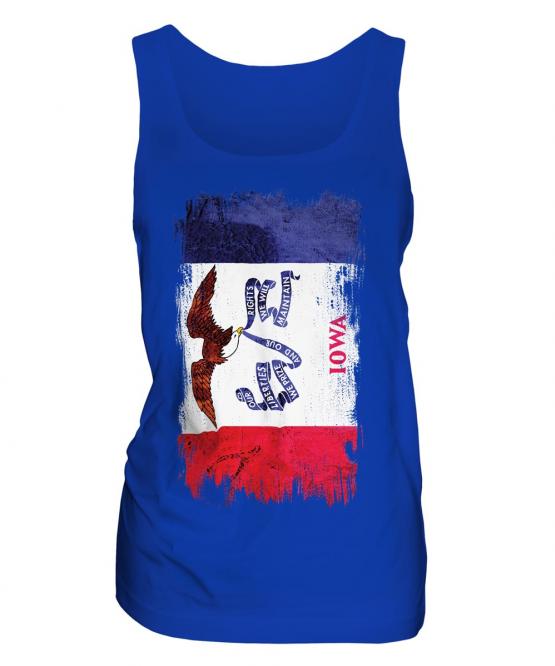 Iowa State Grunge Flag Ladies Vest