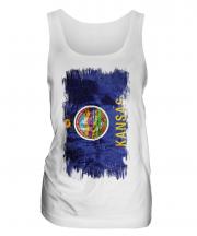Kansas State Grunge Flag Ladies Vest