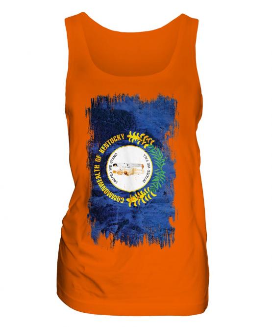 Kentucky State Grunge Flag Ladies Vest