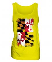 Maryland State Grunge Flag Ladies Vest