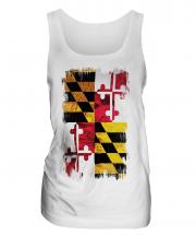 Maryland State Grunge Flag Ladies Vest