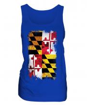 Maryland State Grunge Flag Ladies Vest
