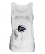 Massachusetts State Grunge Flag Ladies Vest