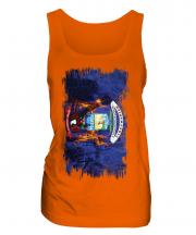 Michigan State Grunge Flag Ladies Vest