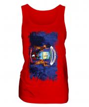 Michigan State Grunge Flag Ladies Vest
