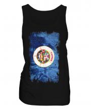 Minnesota State Grunge Flag Ladies Vest