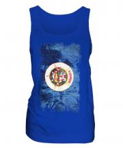 Minnesota State Grunge Flag Ladies Vest