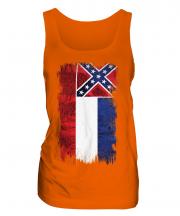 Mississippi State Grunge Flag Ladies Vest
