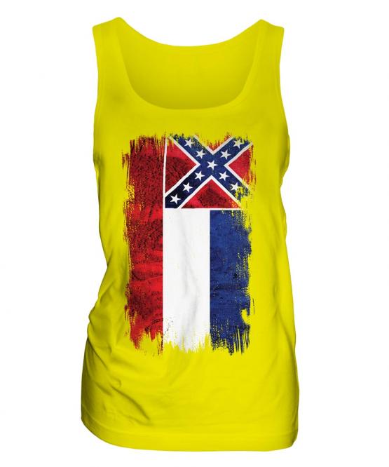 Mississippi State Grunge Flag Ladies Vest