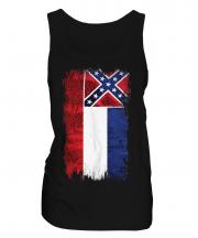 Mississippi State Grunge Flag Ladies Vest
