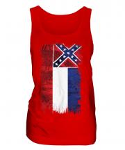 Mississippi State Grunge Flag Ladies Vest