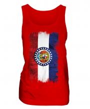Missouri State Grunge Flag Ladies Vest
