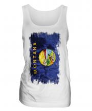 Montana State Grunge Flag Ladies Vest