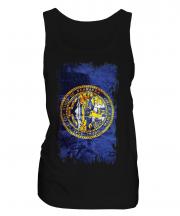 Nebraska State Grunge Flag Ladies Vest