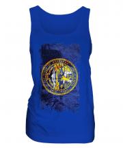 Nebraska State Grunge Flag Ladies Vest