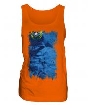 Nevada State Grunge Flag Ladies Vest
