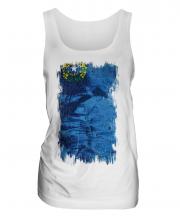 Nevada State Grunge Flag Ladies Vest