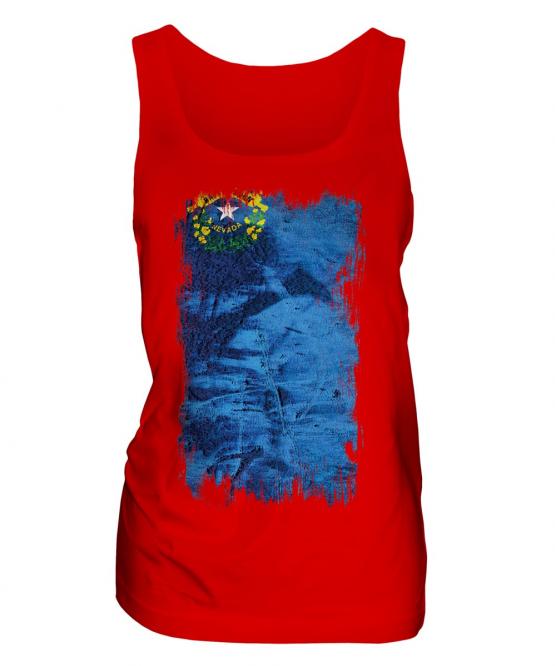 Nevada State Grunge Flag Ladies Vest