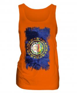 New Hampshire State Grunge Flag Ladies Vest