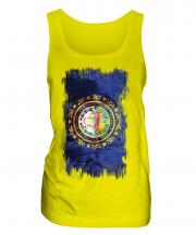 New Hampshire State Grunge Flag Ladies Vest