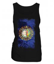 New Hampshire State Grunge Flag Ladies Vest