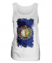 New Hampshire State Grunge Flag Ladies Vest