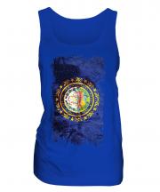 New Hampshire State Grunge Flag Ladies Vest