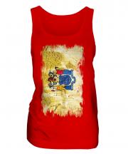 New Jersey State Grunge Flag Ladies Vest