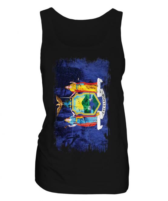 New York State Grunge Flag Ladies Vest
