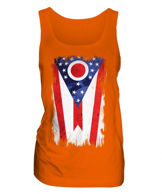 Ohio State Grunge Flag Ladies Vest