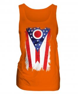 Ohio State Grunge Flag Ladies Vest