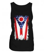 Ohio State Grunge Flag Ladies Vest
