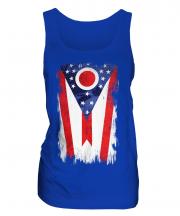 Ohio State Grunge Flag Ladies Vest