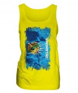 Oklahoma State Grunge Flag Ladies Vest