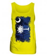 South Carolina State Grunge Flag Ladies Vest