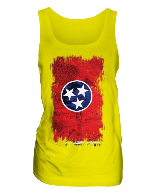 Tennessee State Grunge Flag Ladies Vest