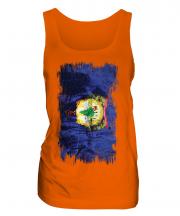 Vermont State Grunge Flag Ladies Vest