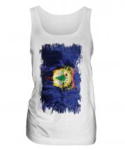 Vermont State Grunge Flag Ladies Vest