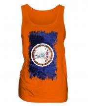 Virginia State Grunge Flag Ladies Vest