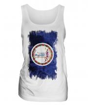 Virginia State Grunge Flag Ladies Vest