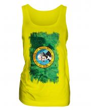Washington State Grunge Flag Ladies Vest