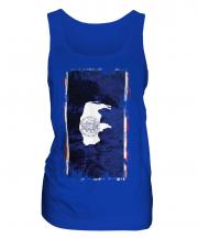Wyoming State Grunge Flag Ladies Vest