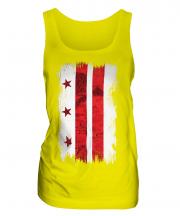 Washington Dc Grunge Flag Ladies Vest