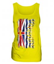 British Columbia Grunge Flag Ladies Vest