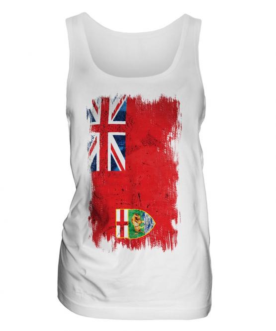 Manitoba Grunge Flag Ladies Vest