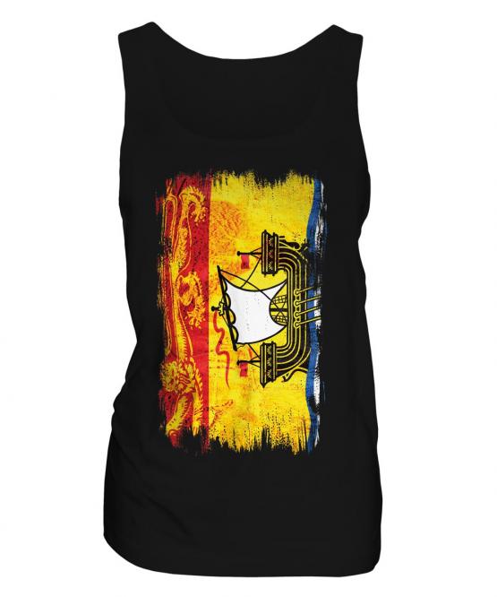 New Brunswick Grunge Flag Ladies Vest