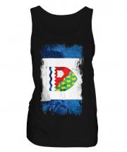Northwest Territories Grunge Flag Ladies Vest