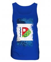 Northwest Territories Grunge Flag Ladies Vest